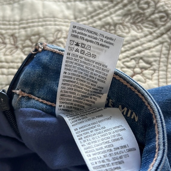 AE Next Level High Waisted Denim Skort - Picture 5 of 8